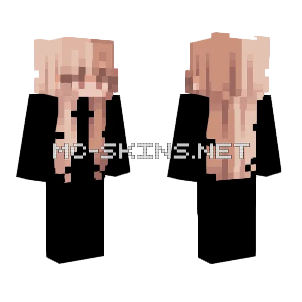 Cotton Sunset HB Minecraft skin, front and back