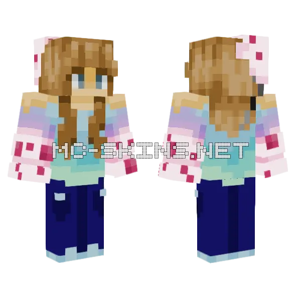 Counselor Cat Minecraft skin, front and back
