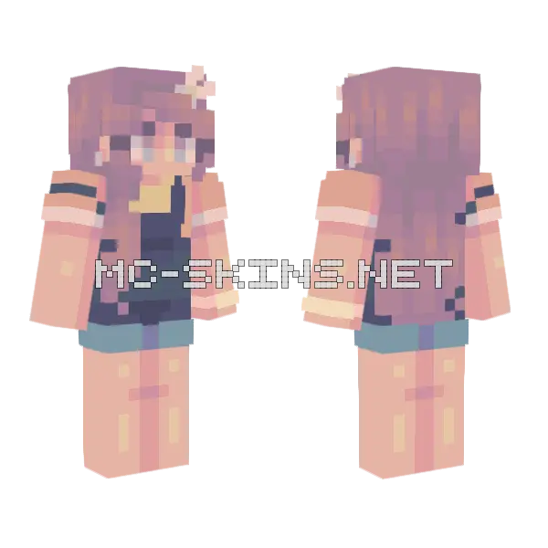 Countryside Girl Minecraft skin, front and back