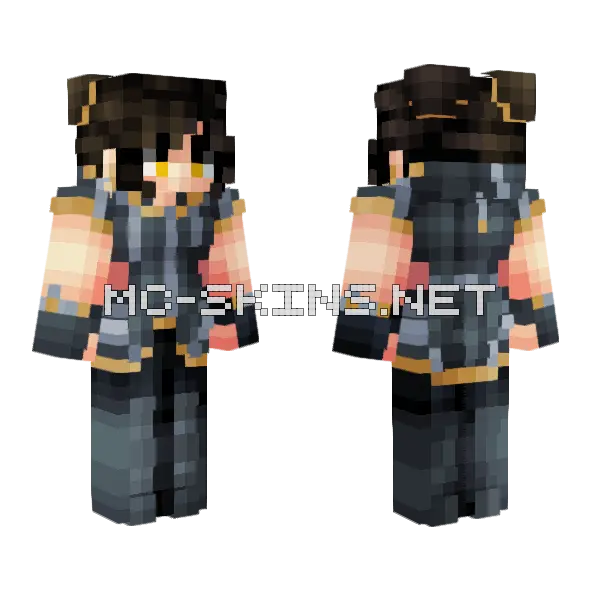 Courage Minecraft skin, front and back