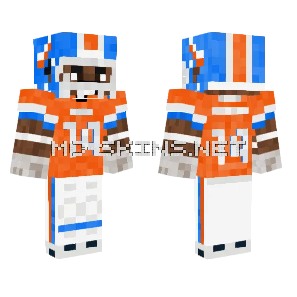 Courtland Sutton MFL Rush Minecraft skin, front and back