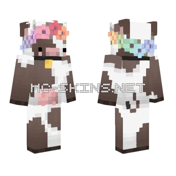 Cow Skin Minecraft skin, front and back
