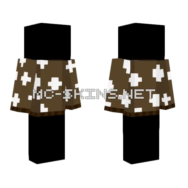 Cow Sweater Ob Minecraft skin, front and back
