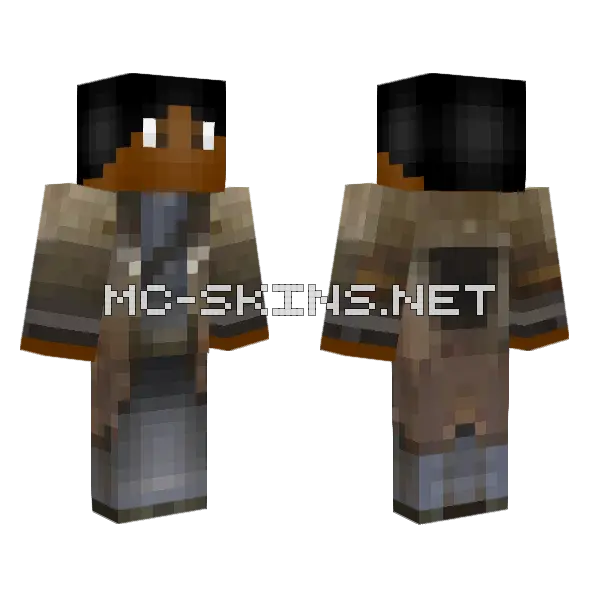 Cowboy Kid Minecraft skin, front and back