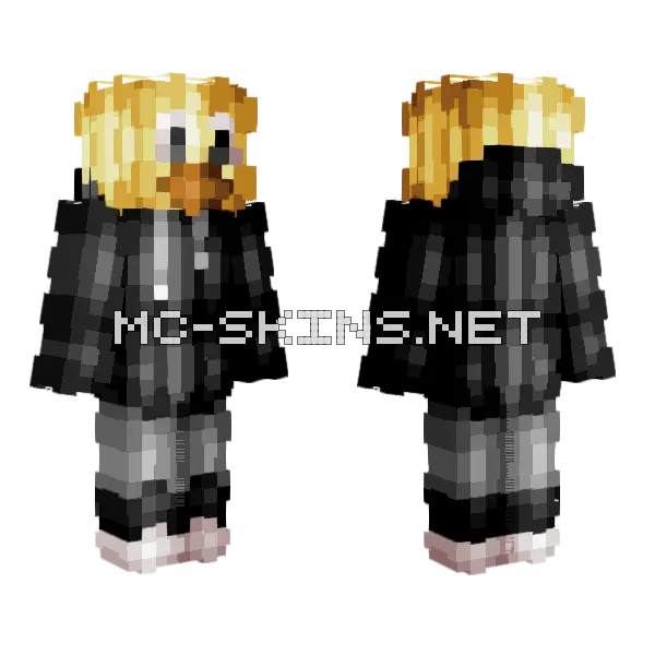 Cozy Duck Minecraft skin, front and back