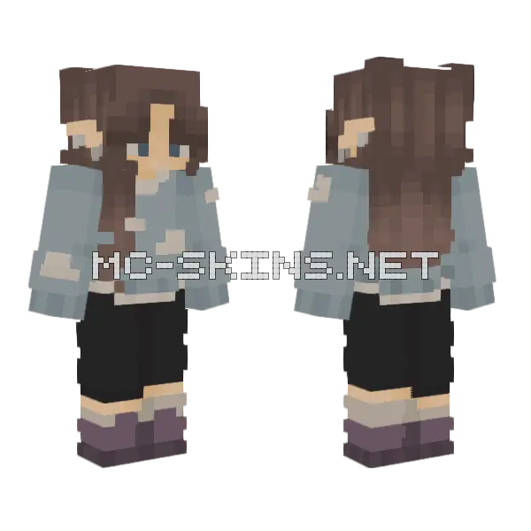 Cozy Elf Minecraft skin, front and back