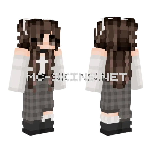 Cozy Hours Minecraft skin, front and back