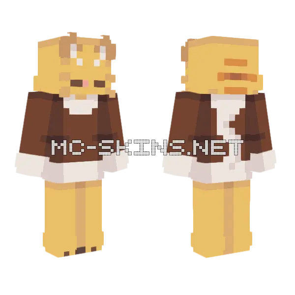 Cozy Mothwhisker Autumn Series Minecraft skin, front and back