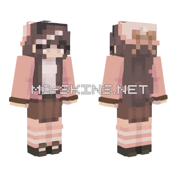Cozy Pecans Rce Minecraft skin, front and back