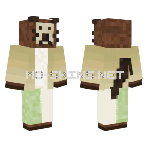Cozy Winter Zachowott Minecraft skin, front and back