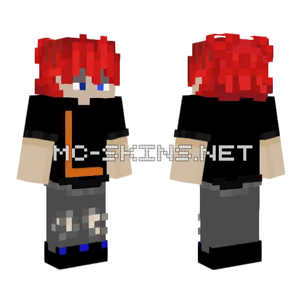 Cr4zyk1ll3rno 3 Minecraft skin, front and back