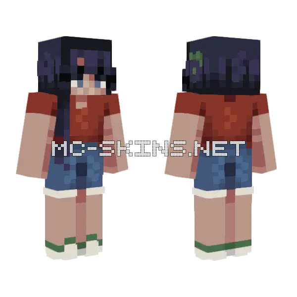 Crabapple Speedpaint Minecraft skin, front and back