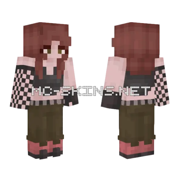 Crank It Minecraft skin, front and back