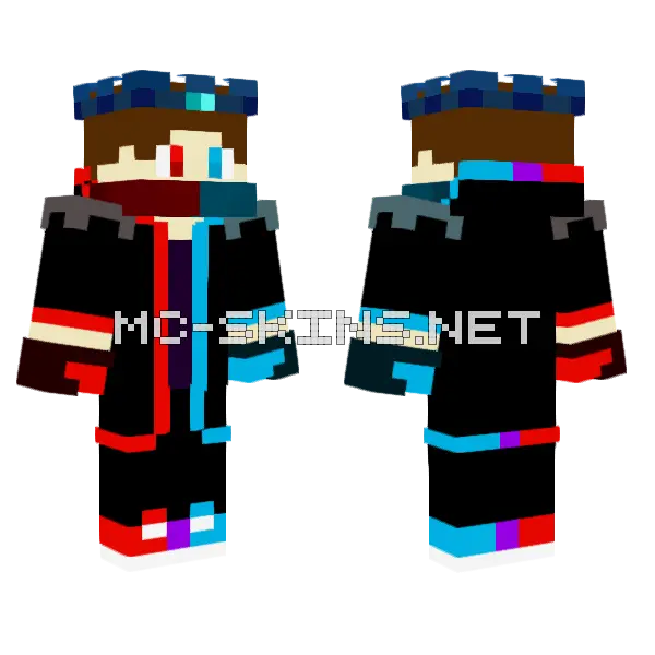 Crazedberrygenderfluid Skin Minecraft skin, front and back