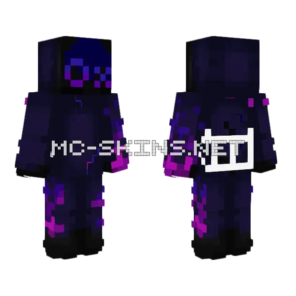 Crazy X Skin Minecraft skin, front and back
