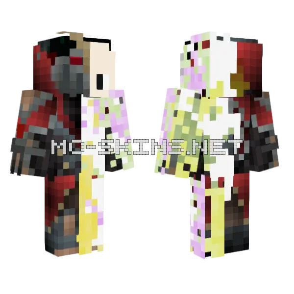 Crazy Zed Boy Minecraft skin, front and back