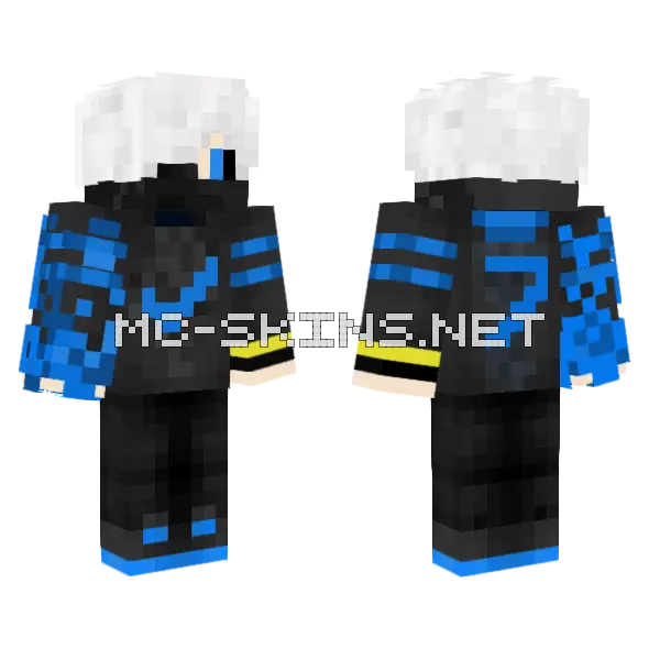 Crazydeadpool7 Version 5 25 Minecraft skin, front and back