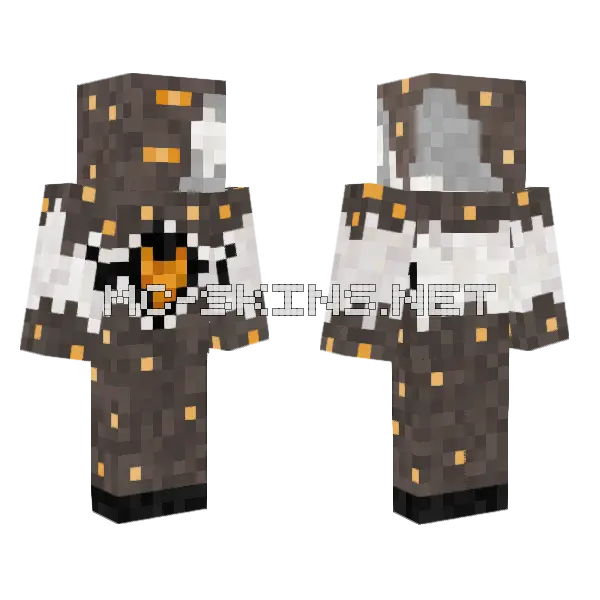Creaking Benjamin Minecraft skin, front and back