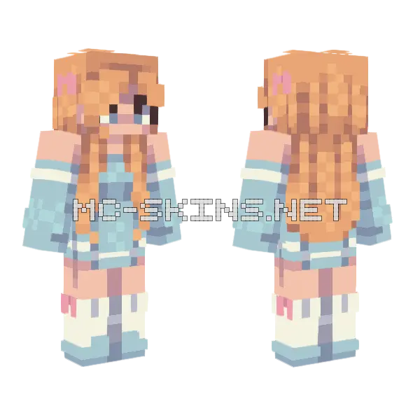 Cream Rce Minecraft skin, front and back