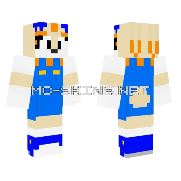 Cream The Rabbit Outcome Memories Minecraft skin, front and back