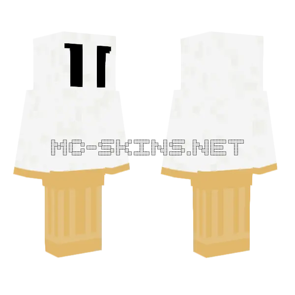 Creamy Ice Cream Cone, front and back