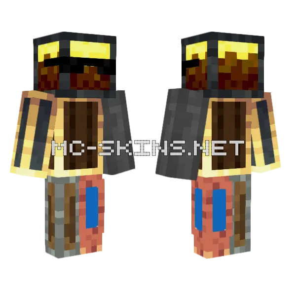 Create Minecraft skin, front and back