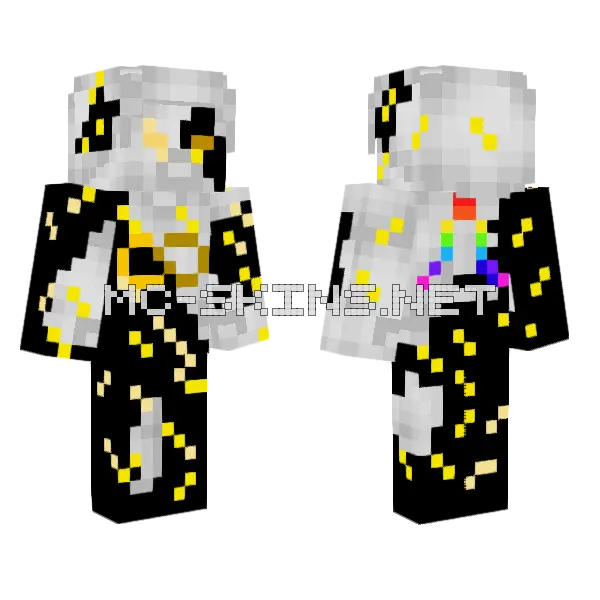 Creator Balance Minecraft skin, front and back
