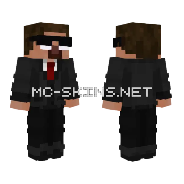 Creditmc Black Suit, front and back