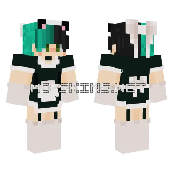 Credx Uwu Minecraft skin, front and back