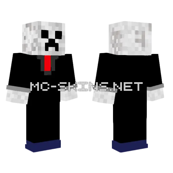 Creeper Face Boy Minecraft skin, front and back