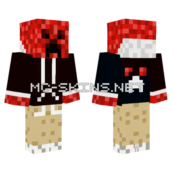 Creeper Red Suit, front and back