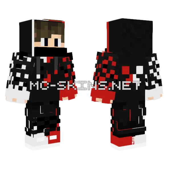 Creeper Gamer Boy Special Minecraft skin, front and back