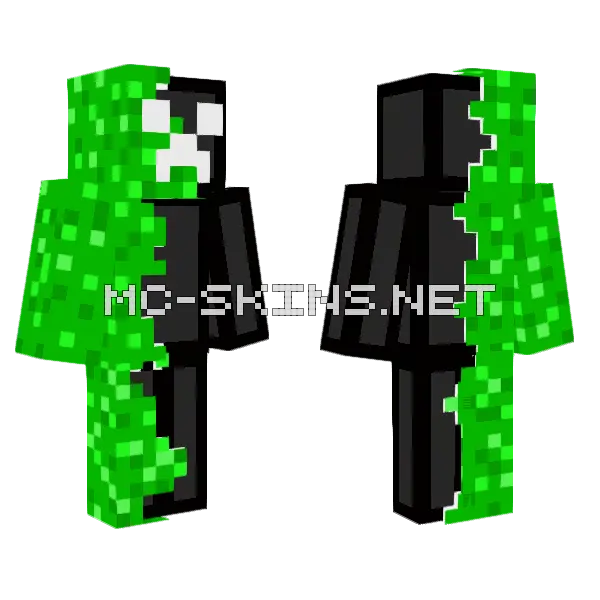 Creeper Guy Minecraft skin, front and back