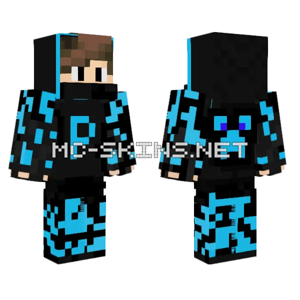 Creeper Hoodie Boy, front and back