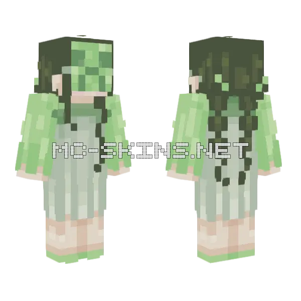 Creeper Mask Minecraft skin, front and back