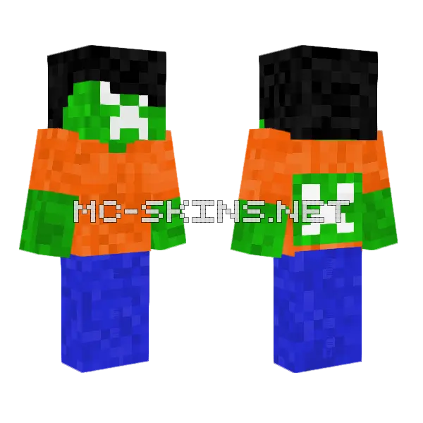 Creeper Skin Minecraft skin, front and back