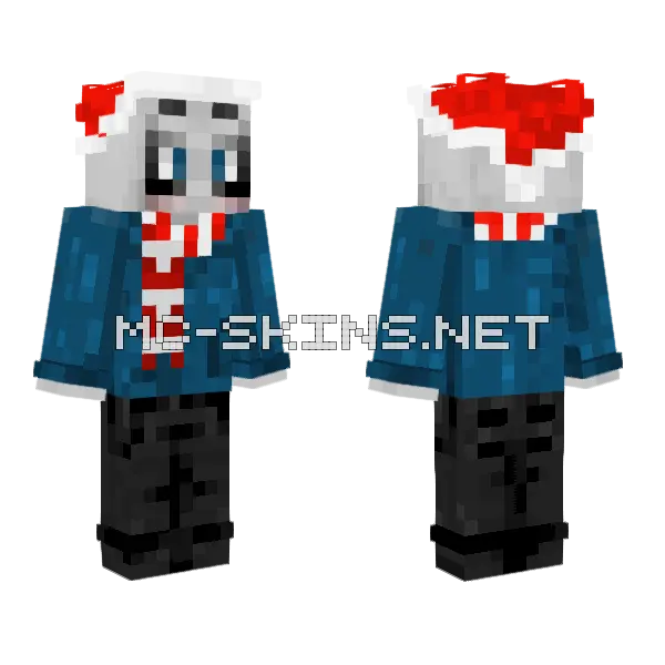 Creepy Clown Skin Minecraft skin, front and back