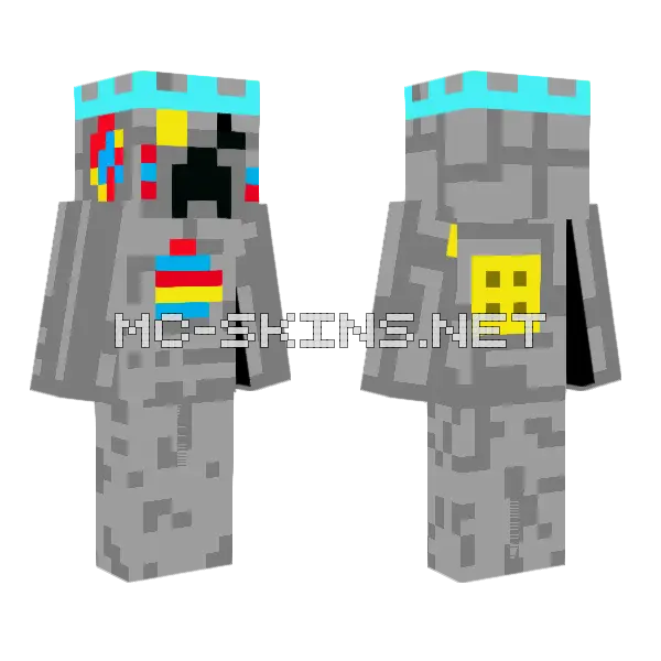 Creepy280 Tech Fail Ver Minecraft skin, front and back