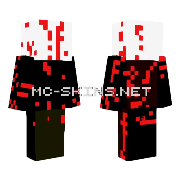 Creepypasta Skin Minecraft skin, front and back