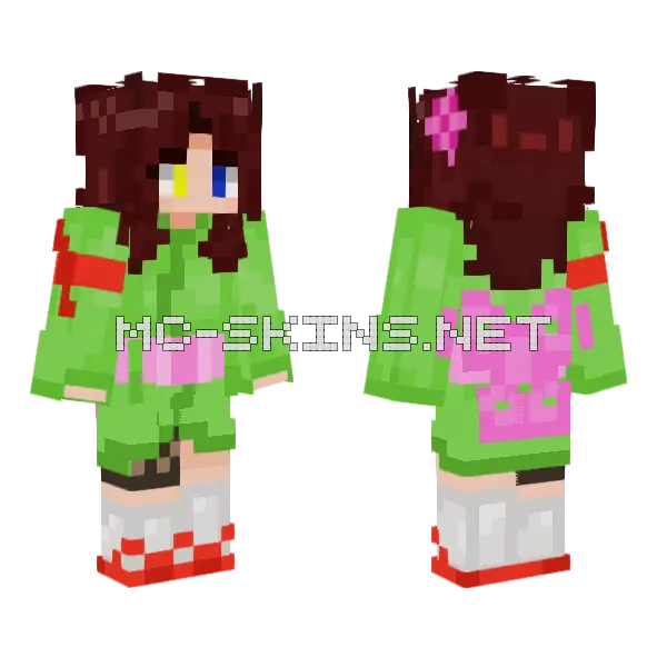 Crema Solare Minecraft skin, front and back