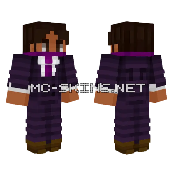 Crimson Cyclops Pandora's Box Minecraft skin, front and back
