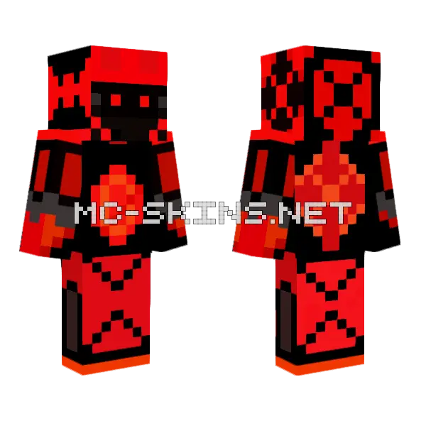 Crimson Fae Mage, front and back