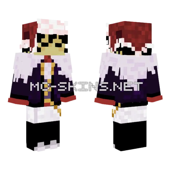 Crimson Hooded Figure, front and back