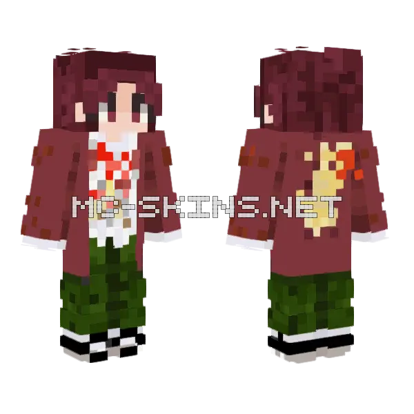 Crimson Samurai Armor, front and back