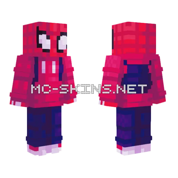 Crimson Spider Warrior, front and back