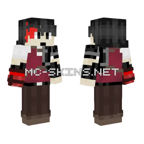 Crimson Vest Student, front and back