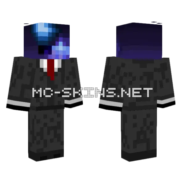 Crispyforce Youtuber Minecraft skin, front and back
