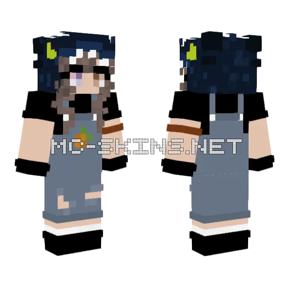 Cristina Molina Skin Minecraft skin, front and back
