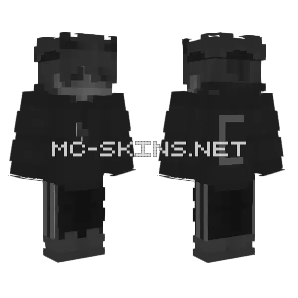 Critical Player Black Hoodie, front and back