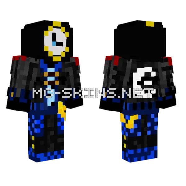 Cronopapiano Blue Suit Minecraft skin, front and back